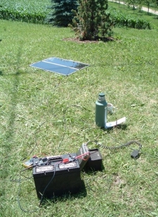 Solar station operation with a cup of Joe