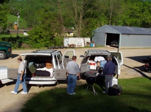 Loading the official MVARA vehicles for the Dayton Hamvention, The best feeling in the world. getting ready to head out!!! 