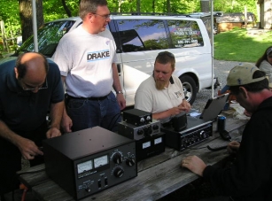  Tom WA9TS Checks his flea market SB 1000 purchase, nice amp and worked perfect!!! told you we'd have better gear the next night.