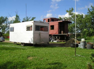 Another shot of our beloved nerve center 44 10 Jones Town job trailer 