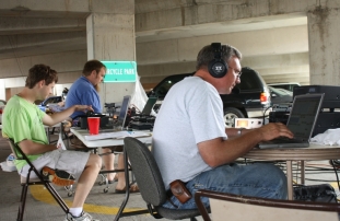 MVARA Field Day operations are in full swing 3A Wisconsin L R Chris AI4AW Eric WX9EP and Craig N9ETD