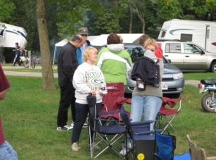 Vickie and Linda enjoying the Grand Baby.