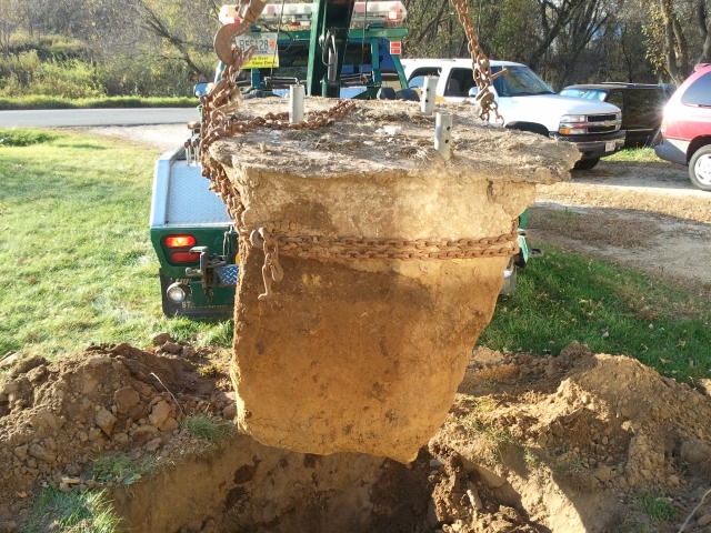 Look Ma, it's the big tooth!!!! this is the base for Cory's tower.